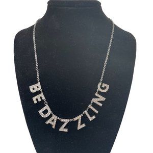 Kate Spade NWT Be Dazzling Silver Tone Rhinestone Necklace